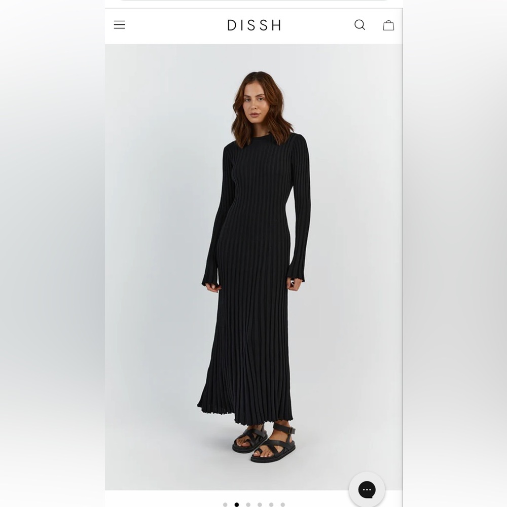 NWT DISSH Ada long sleeve maxi dress Size Medium